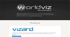 Desktop Screenshot of docs.worldviz.com