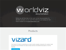 Tablet Screenshot of docs.worldviz.com